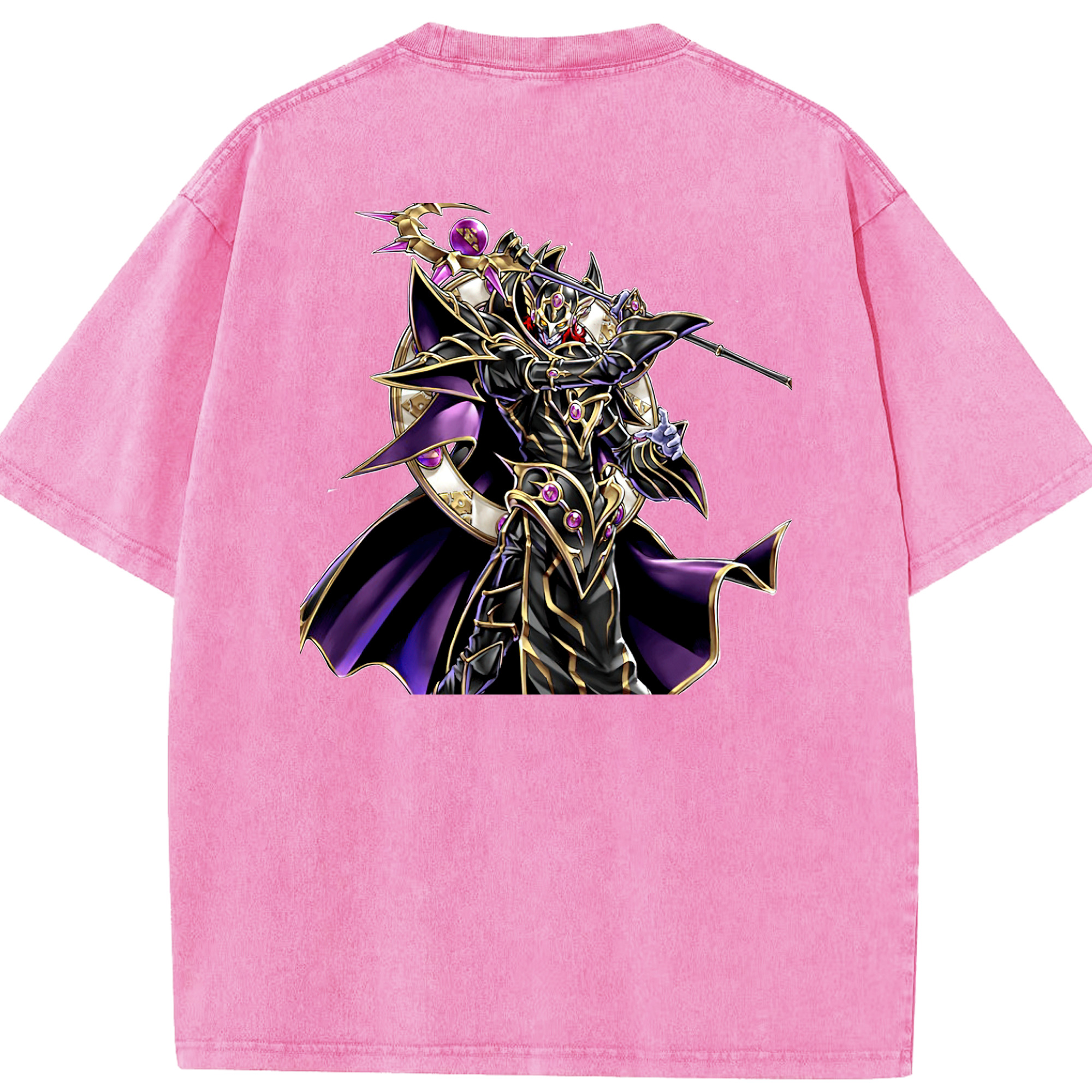 （画像用） 遊☆戯☆王 Yu-Gi-Oh! 綿100% ヴィンテージ風 半袖Tシャツ（背面プリント）